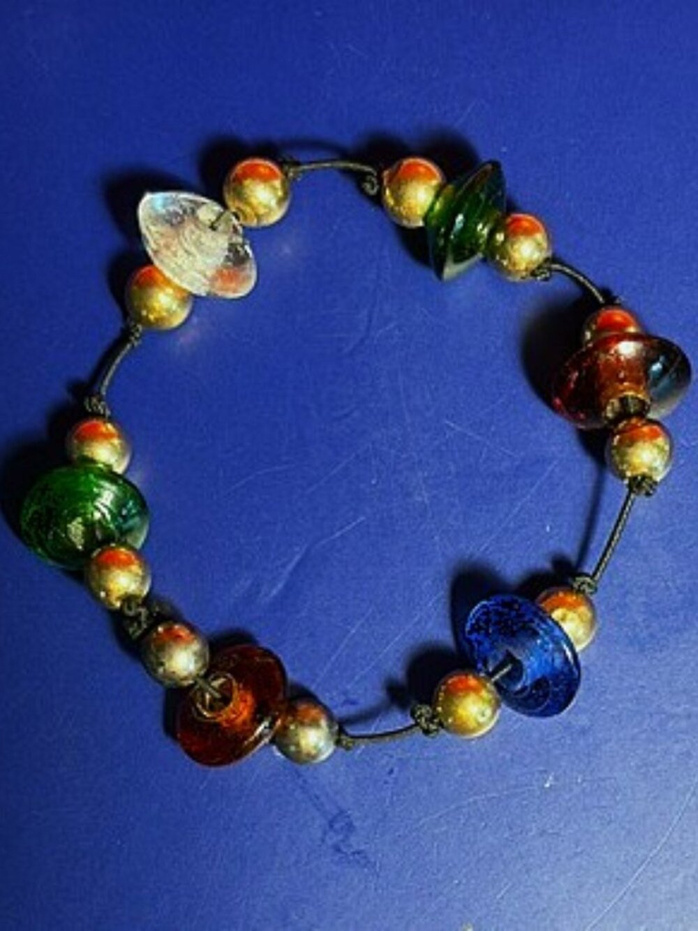 Vintage Glass Bead Bracelet